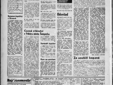 Vydání Stráže lidu z pátku 23. srpna 1968 o čtyřech stranách. Vědecká knihovna v Olomouci, sign. III 91420.